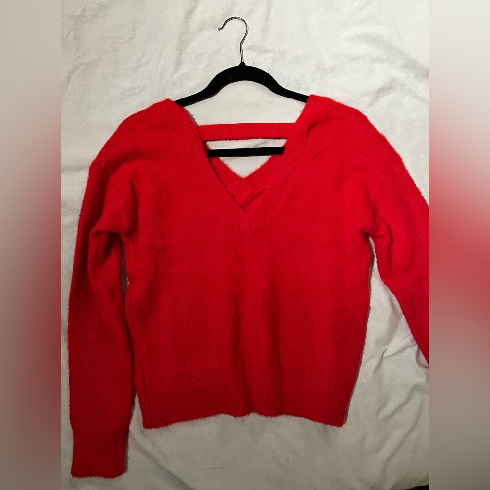 Jessica Simpson red sweater